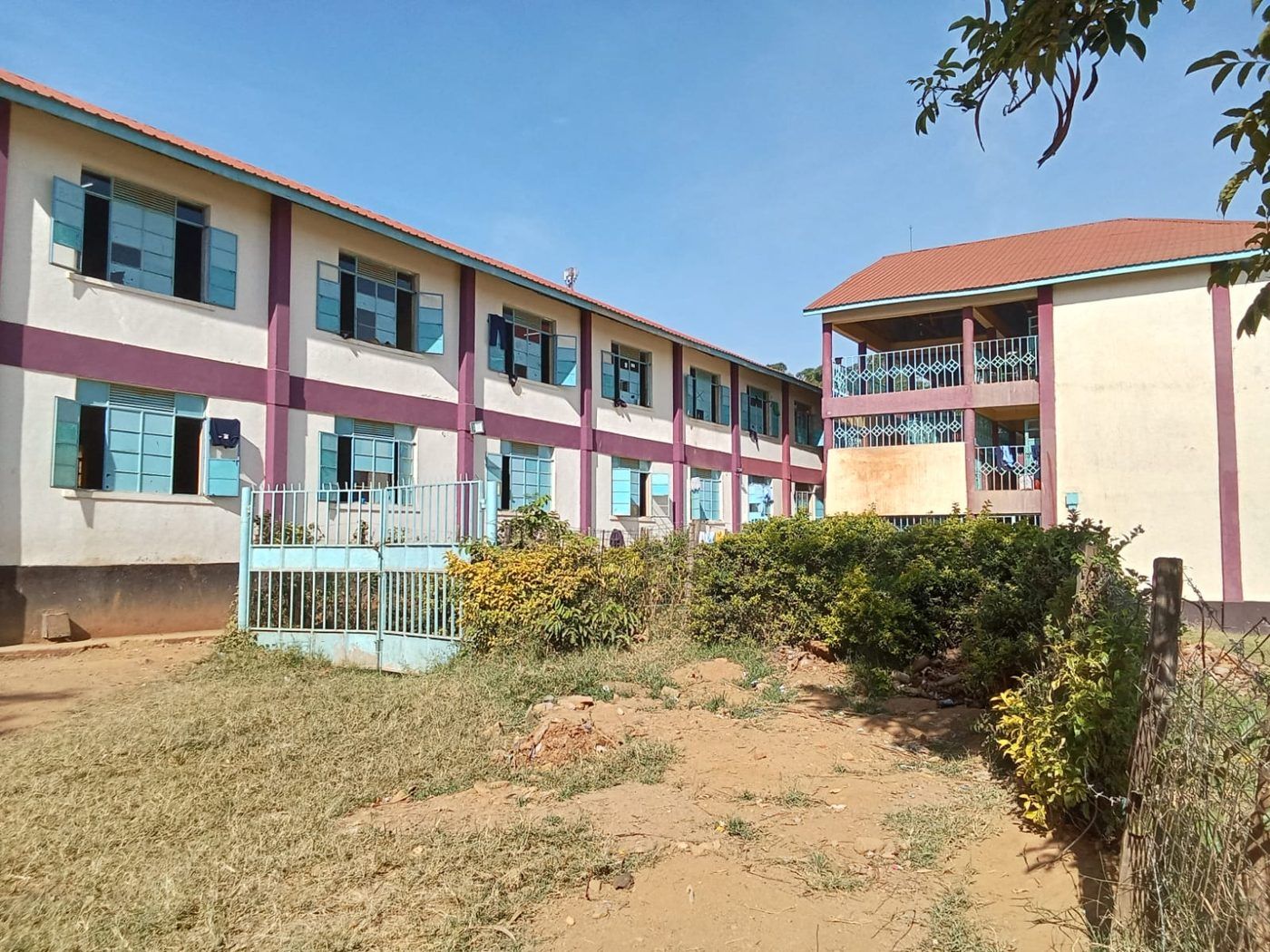 A classroom block on the school compound